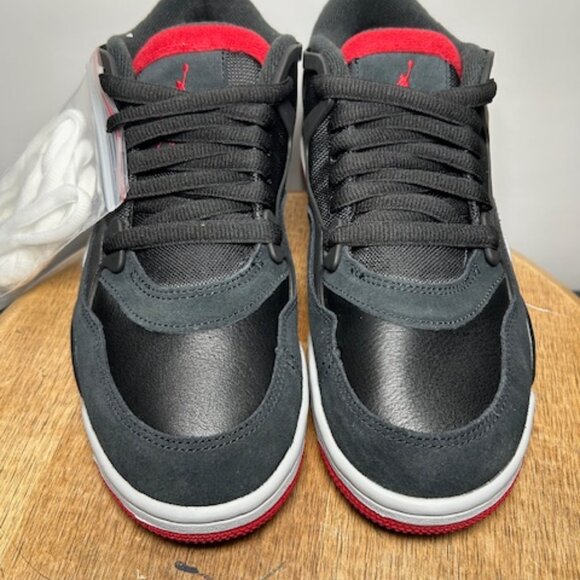 Nike Air Jordan 4 RM Men's Size 8M Black Varsity Red Wolf Grey -FQ7939-061 New - Picture 3 of 9